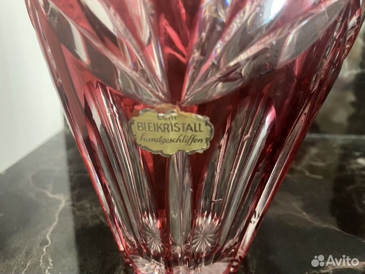 Хрустальная ваза и конфетница Echt Bleikristall