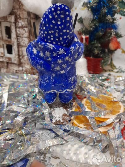 Ватные елочные игрушки