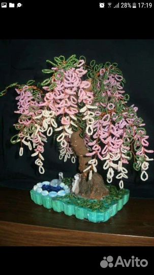 Деревья из бисера ручная работа