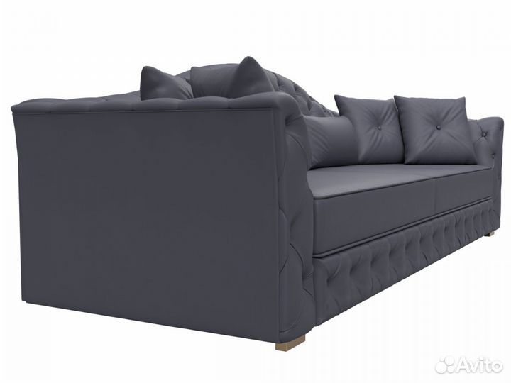 Диван прямой Артис, экокожа, grifon 15 серый