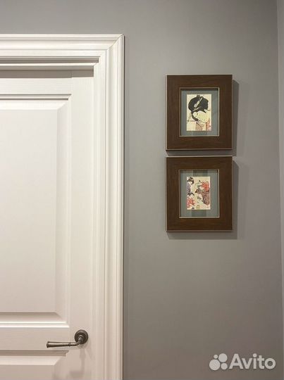 Картины в раме акварель 2 шт