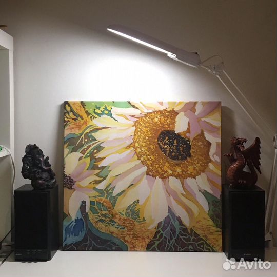 Картина Батик Подсолнух