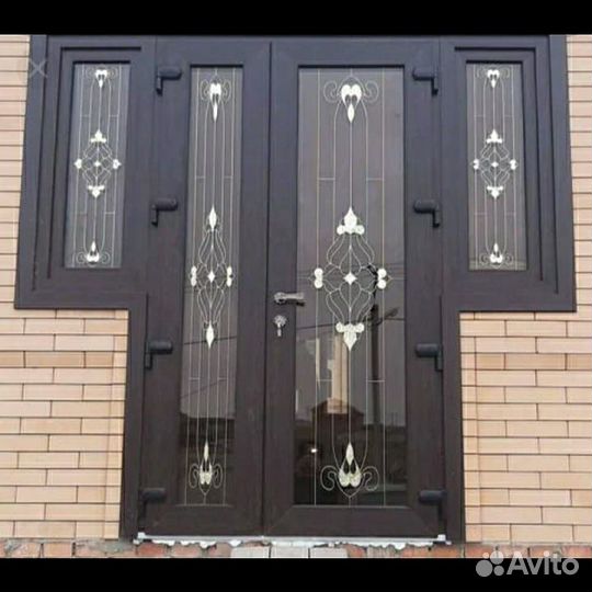 Пластиковая дверь 120х210 81