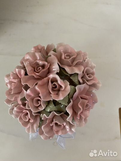 Музыкальная композиция фарфоровые цветы/ подарки