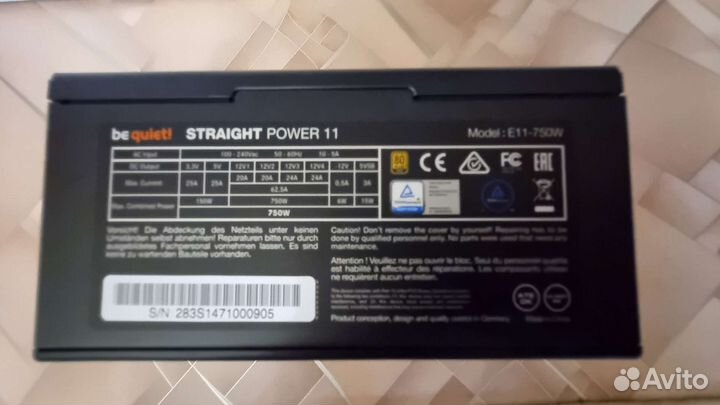 Блок питания be quiet straight power 11 750w gold