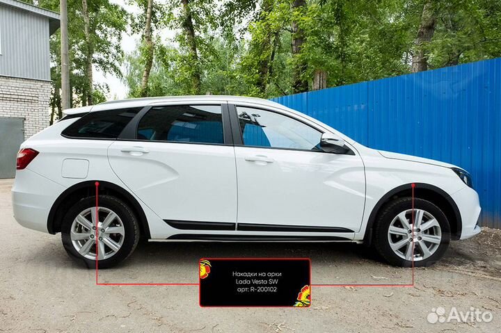 Накладки на колесные арки LADA (ваз) Vesta SW 2018