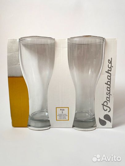 Новые пивные бокалы 2шт