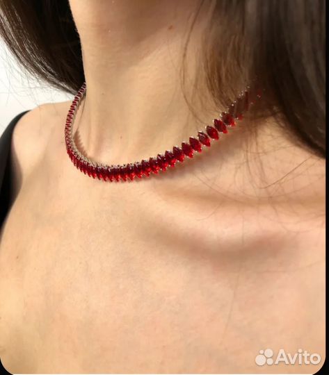 Колье чокер из циркона