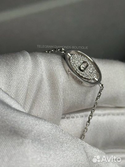 Messika браслет белое золото 750