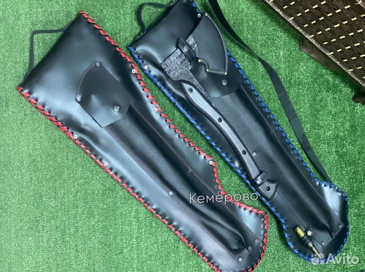 Набор для шашлыка и отдыха в кожаном колчане