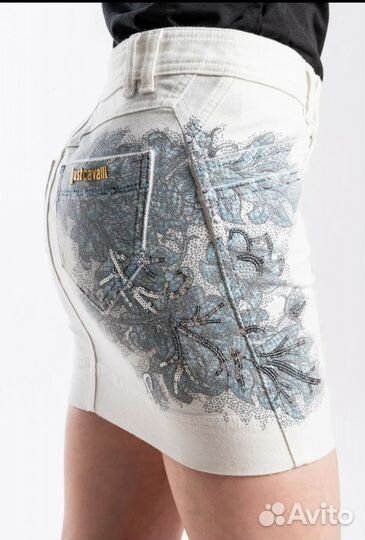Джинсовая юбка just cavalli