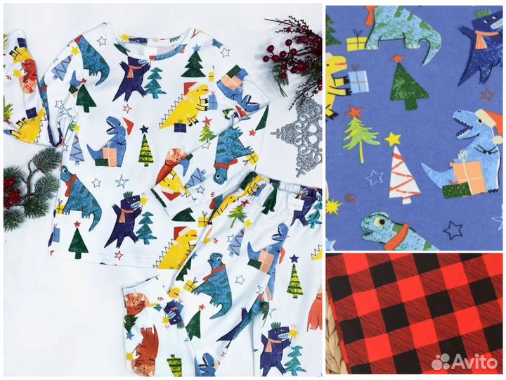 Новогодняя пижама костюм для фотосессии