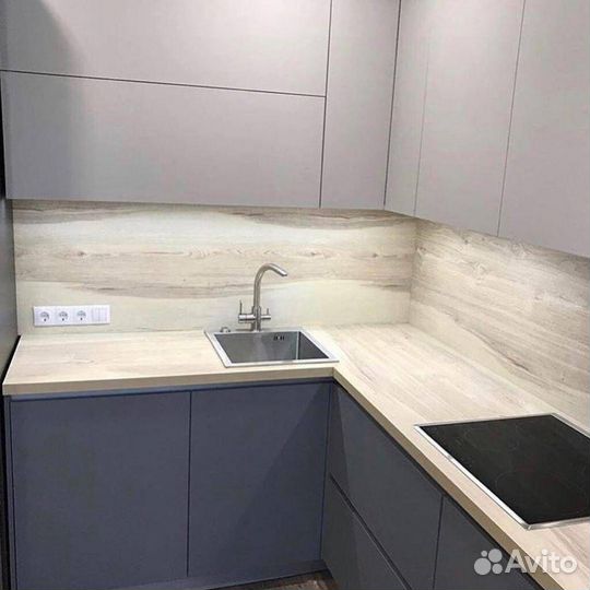 Кухонный гарнитур прямой матовый