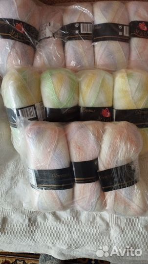 Пряжа мохер