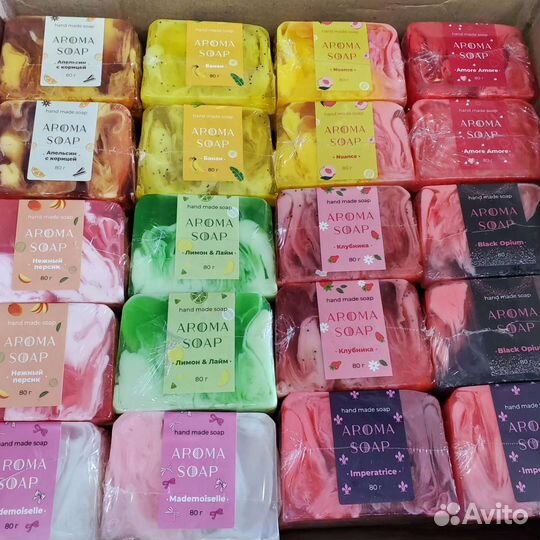 Мыло ручной работы ароматизированное
