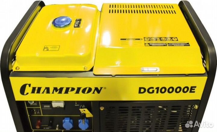 Электростанция дизельная с воздушным охлаждением champion DG10000E