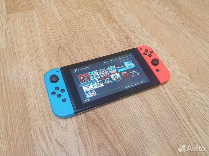 Прошитая Nintendo Switch rev.2 (чип PicoFly) 90gb