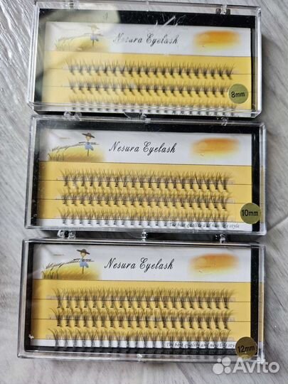 Накладные пучки для наращивания ресниц
