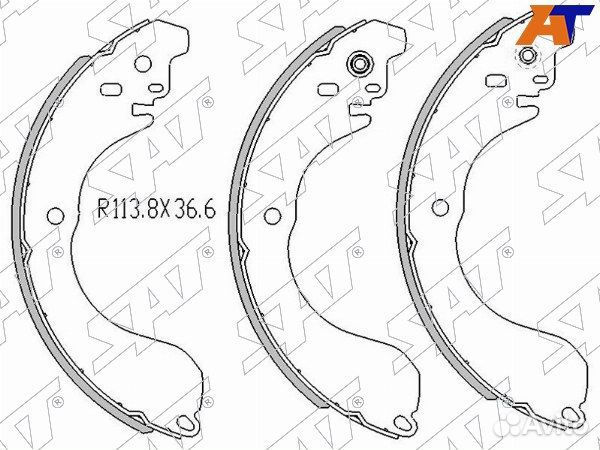 Колодки тормозные барабаные nissan juke