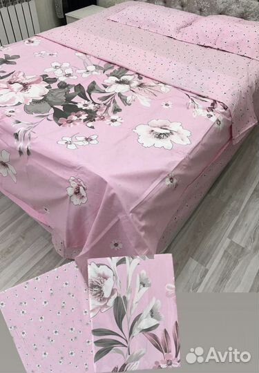 2-хсп. евро постельное бельё сатин ранфорс кретон