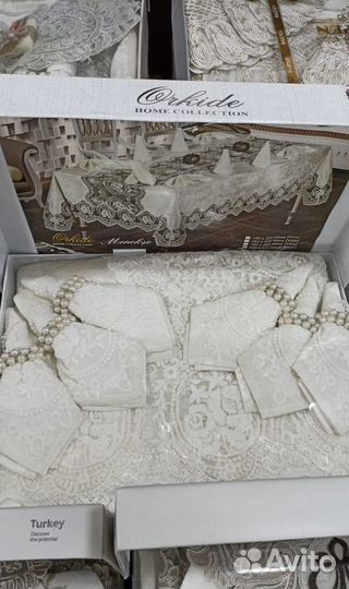 Скатерть мешковина / лен, menekse Турция