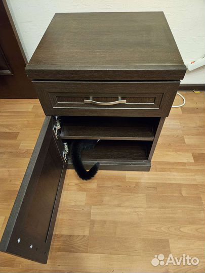 Тумба прикроватная Lazurit Магна Кедр шоколад