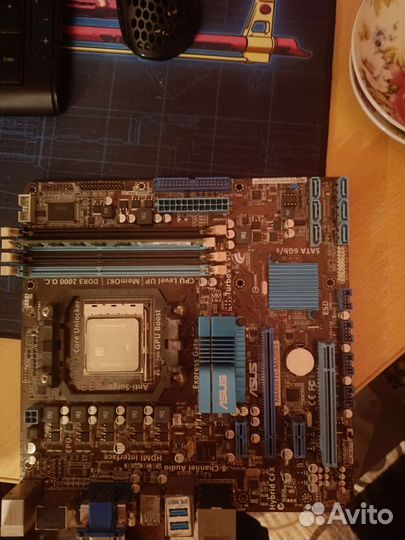 Мат.плата asus am3, проц amd phenom ii x6 1055t