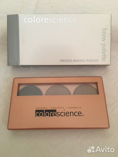Палитра для бровей, Colorecience Pro США, 3 цвета