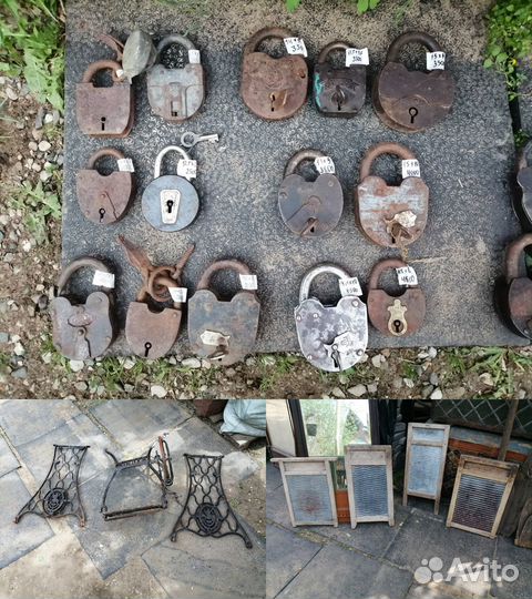 Кованые старинные изделия - замок, ключ, кузнецкие