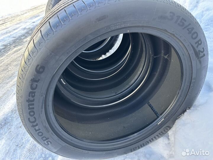 Continental ContiSportContact 6 275/45 R21 и 315/40 R21 111Y