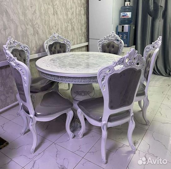 Стол стул белый