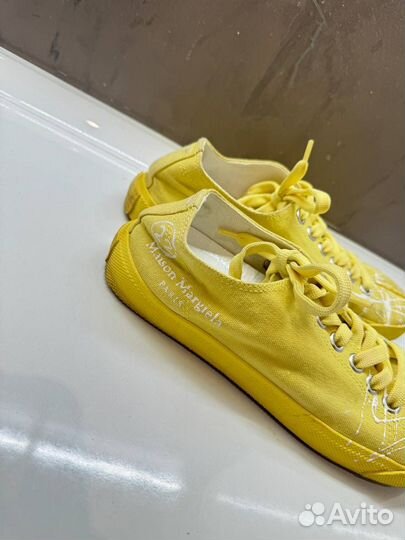 Кеды Maison Margiela Tabi Yellow Painted Оригинал