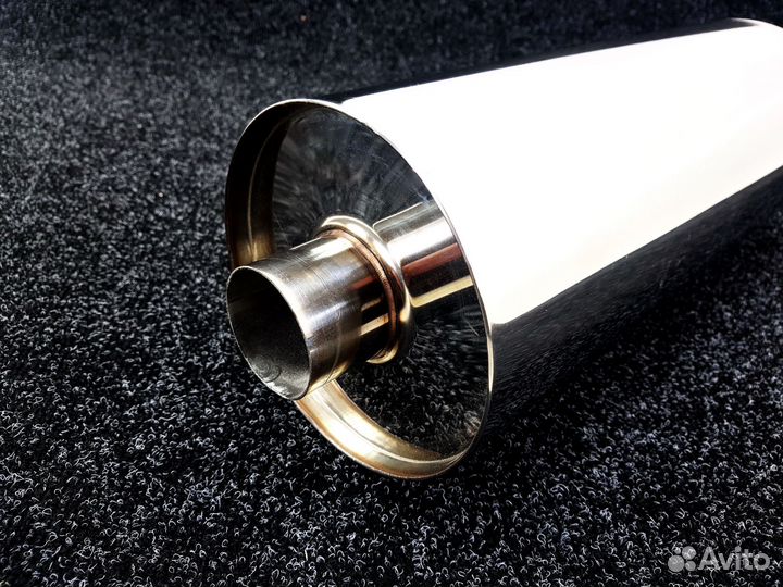 Бочка HKS Chrome style 51мм - Универсальный глушит