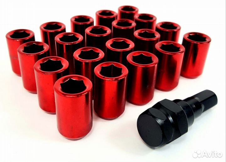 Гайки TOP FIT M12x1.25 (Красный)