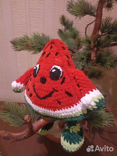 Вязание арбуз и банан