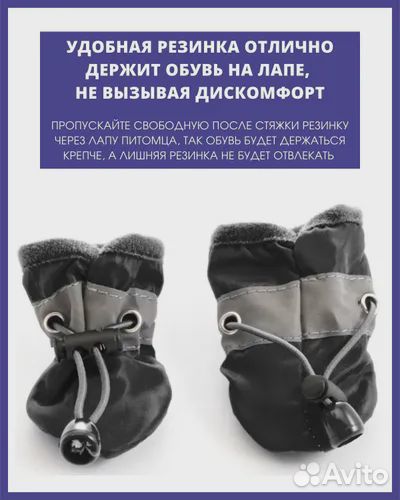 Ботинки и прогулочные носки для собаки