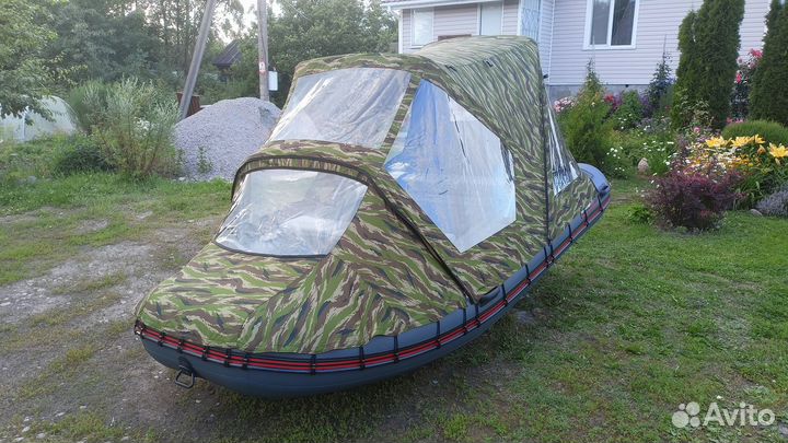 Лодка пвх Хантер 360А (нднд) с ходовым тентом