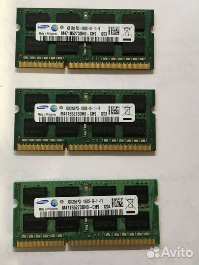 Оперативная память ddr3 для ноутбука 4gb