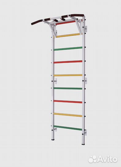 Шведская стенка с турником и брусьями