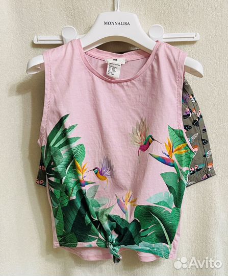Топ и шорты р.110 H&M