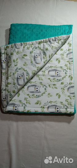 Детский плед/Одеяло/Конверт/Плюшевый/Новый