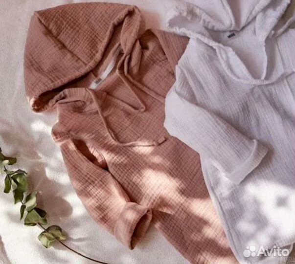 Туника пляжная детская из муслина