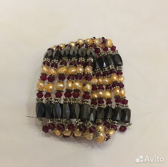 Магнитный гематитовый браслет трансформер