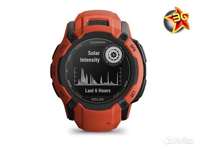 Часы Garmin Instinct 2X Solar Red 010-02805-01