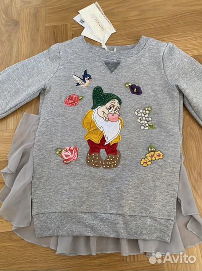 Свитшот, блузка, monnalisa, moschino, лонг d&g