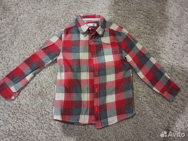Рубашка на мальчика пакетом 116