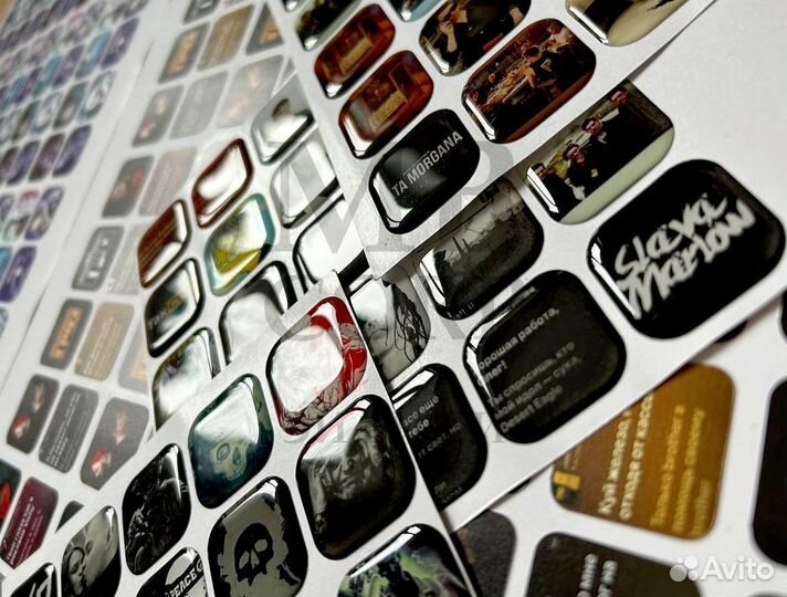 3D стикеры оптом с твоим дизайном