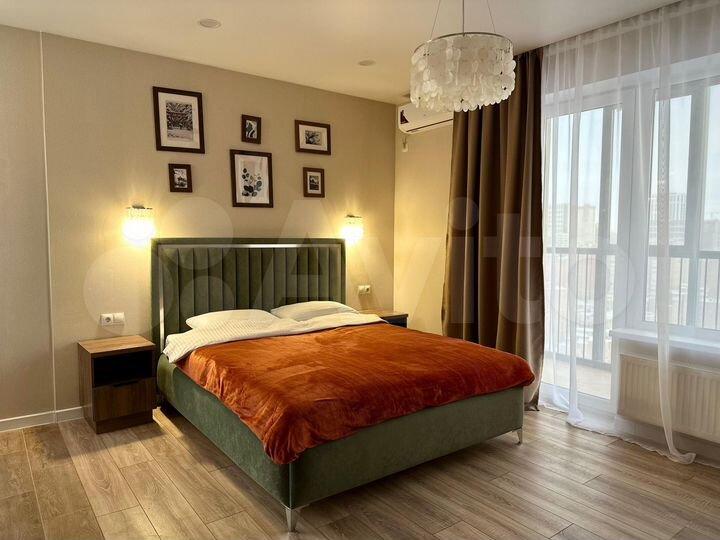 Квартира-студия, 45 м², 1 кровать