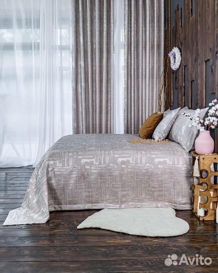 Покрывало адриан лаванда новое плед на кровать