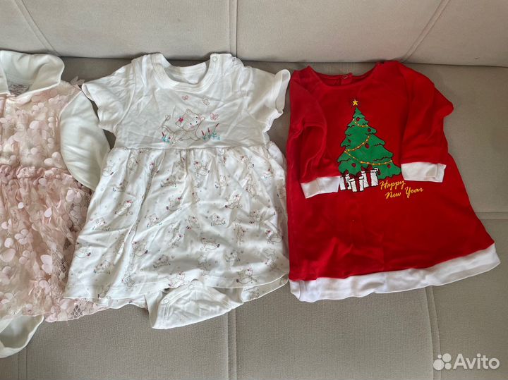 Вещи пакетом на девочку от 6 месяцев до 1,5 лет